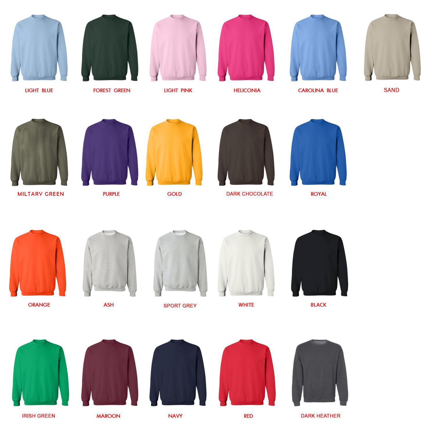 sweatshirt color chart - Resident Evil UK Shop