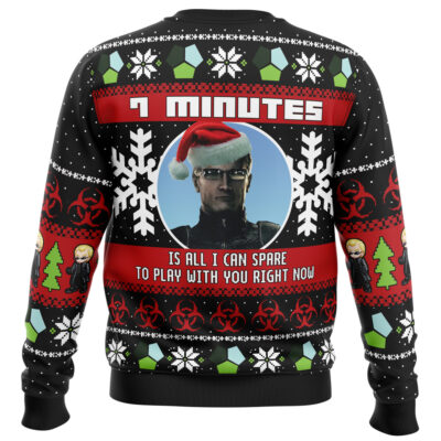 Alternative view of 7 Minutes Albert Wesker Resident Evil Ugly Christmas Sweater