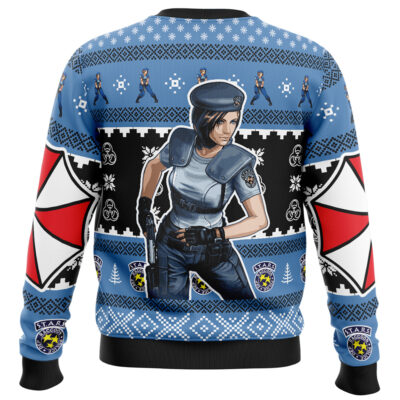 Alternative view of Jill Valentine Resident Evil Ugly Christmas Sweater