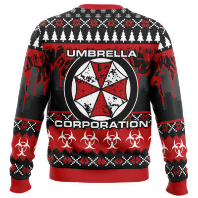 Alternative view of Umbrella Corp Resident Evil Ugly Christmas Sweater