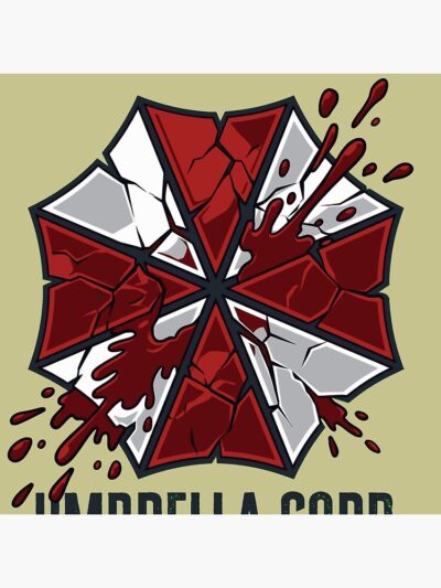 Alternative view of Umbrella Corp Logo Throw Pillow
