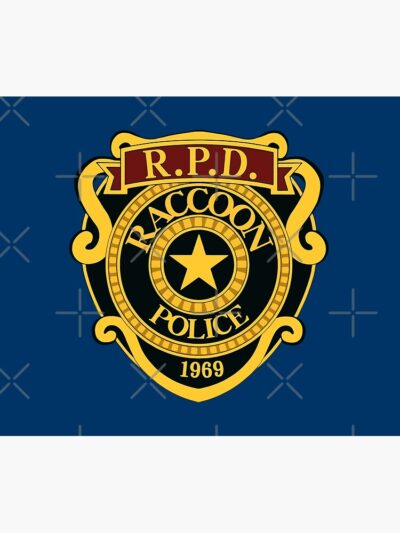 Alternative view of Resident Evil Rpd Remake Logo Tapestry