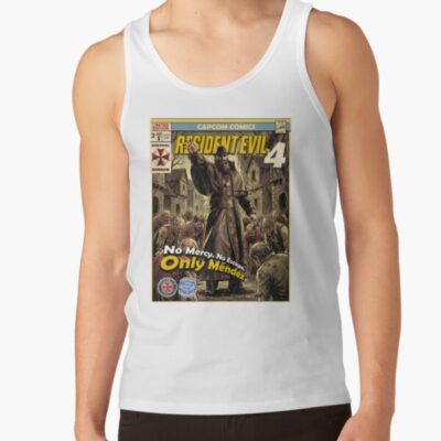 Alternative view of Resident Evil 4 Comic Retro Gaming Tank Top