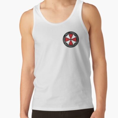 Alternative view of Ubcs Resident Evil 3 Umbrella Logo Tank Top