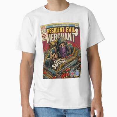 Alternative view of Resident Evil 4 Comic Retro Gaming T-shirt