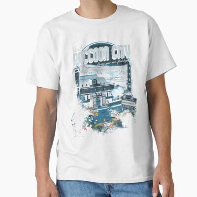 Alternative view of Visit Raccoon City Classic T-shirt