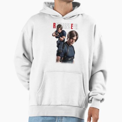 Alternative view of Leon Kennedy Resident Evil Fanart Hoodie