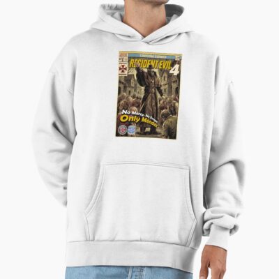 Alternative view of Resident Evil 4 Comic Retro Gaming Art Hoodie