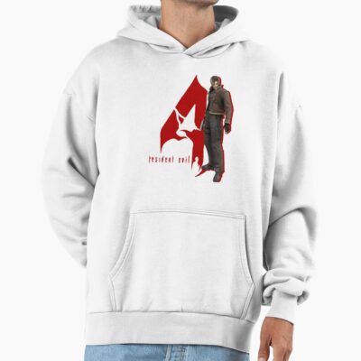 Alternative view of Leon And Re4 Logo Pullover Hoodie