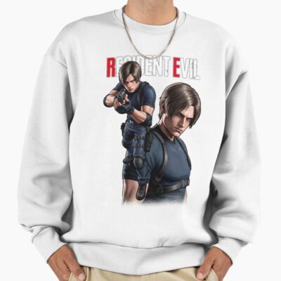 Alternative view of Leon S Kennedy Resident Evil Fanart Sweatshirt