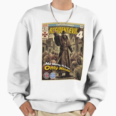 Alternative view of Resident Evil 4 Comic Retro Gaming Art Sweatshirt