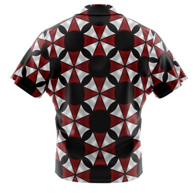 Alternative view of Umbrella Corporation Resident Evil Button Up Hawaiian Shirt