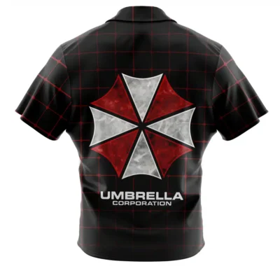 Alternative view of Umbrella Corp Resident Evil Short Sleeve Button Up Hawaiian Shirt