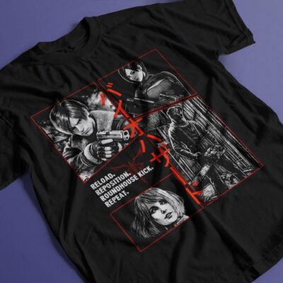 Alternative view of Retro Zombie Horror Gaming T-Shirt