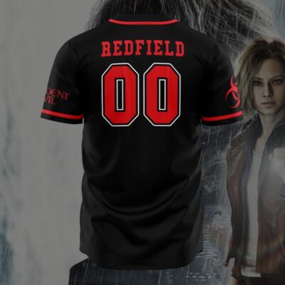 Alternative view of Custom Number Umbrella Corp Resident Evil Baseball Jersey