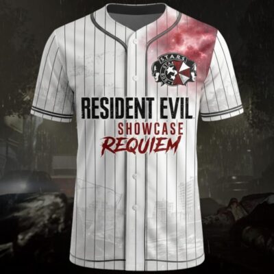 Alternative view of Survival Horror Requiem 10 Baseball Jersey